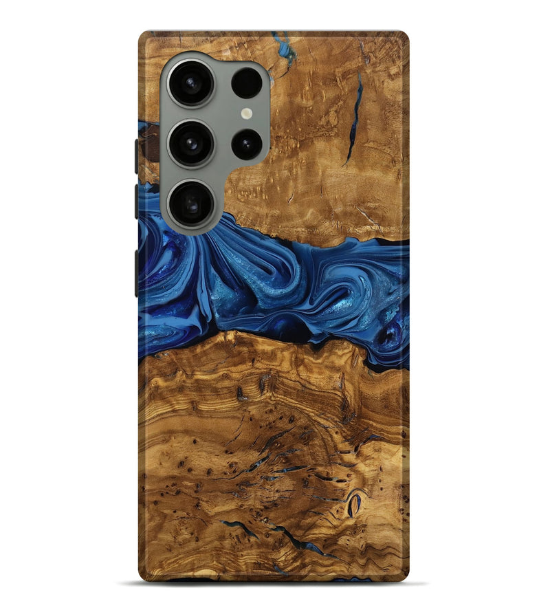 Galaxy S24 Ultra Wood Live Edge Phone Case - Kelly (Ancient Olive, 818755)