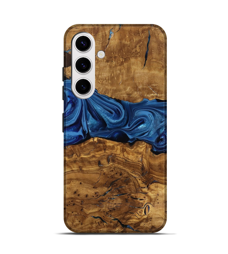 Galaxy S25 Wood Live Edge Phone Case - Kelly (Ancient Olive, 818755)