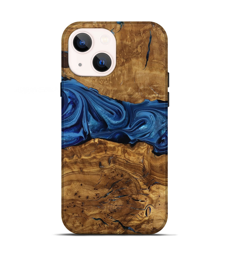 iPhone 13 Wood Live Edge Phone Case - Kelly (Ancient Olive, 818755)