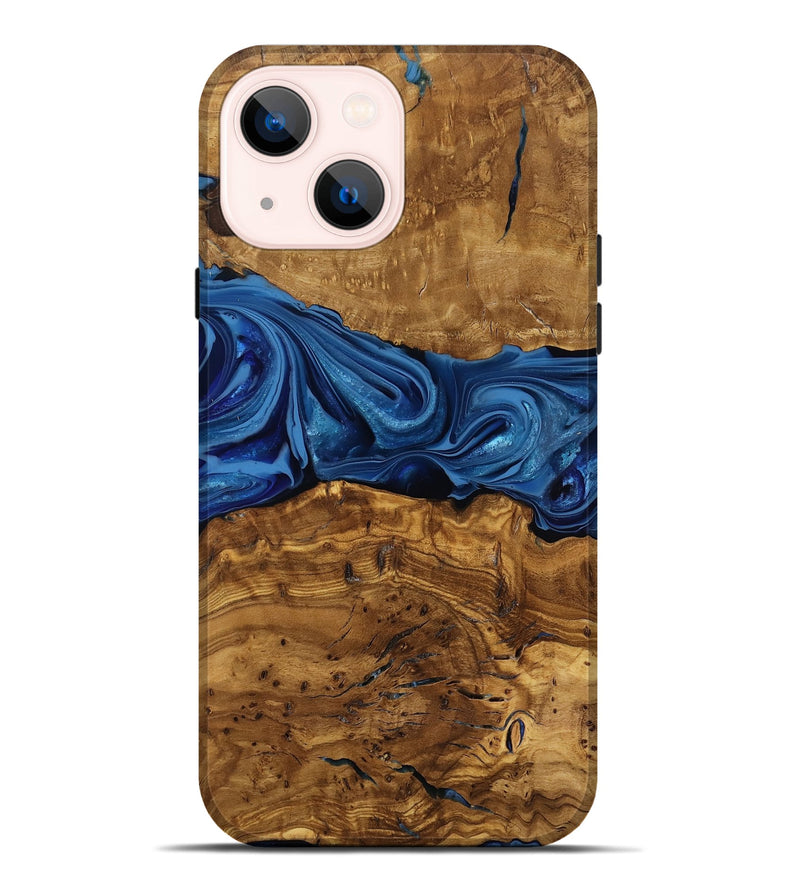 iPhone 14 Plus Wood Live Edge Phone Case - Kelly (Ancient Olive, 818755)