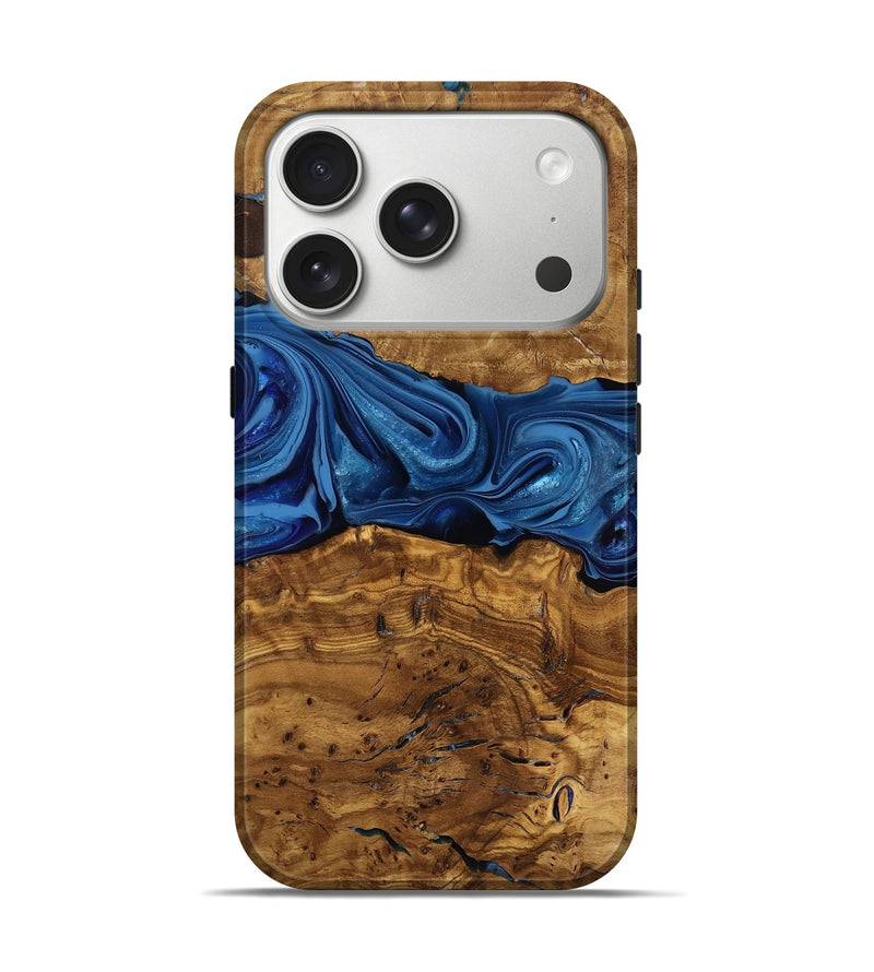 iPhone 17 Pro Wood Live Edge Phone Case - Kelly (Ancient Olive, 818755)