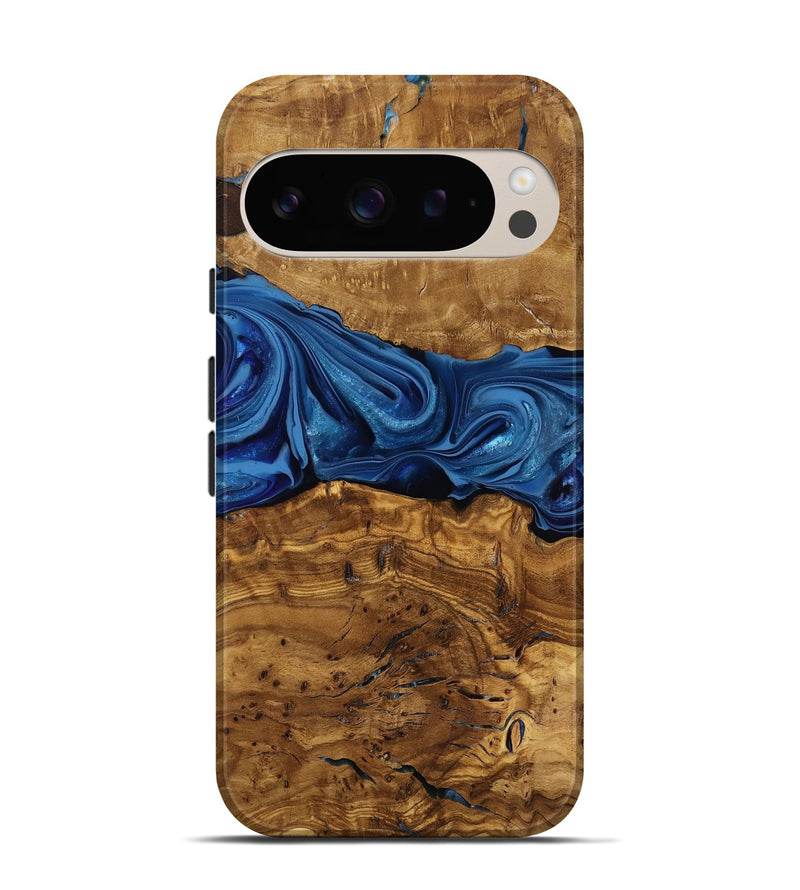Pixel 9 Pro Wood Live Edge Phone Case - Kelly (Ancient Olive, 818755)