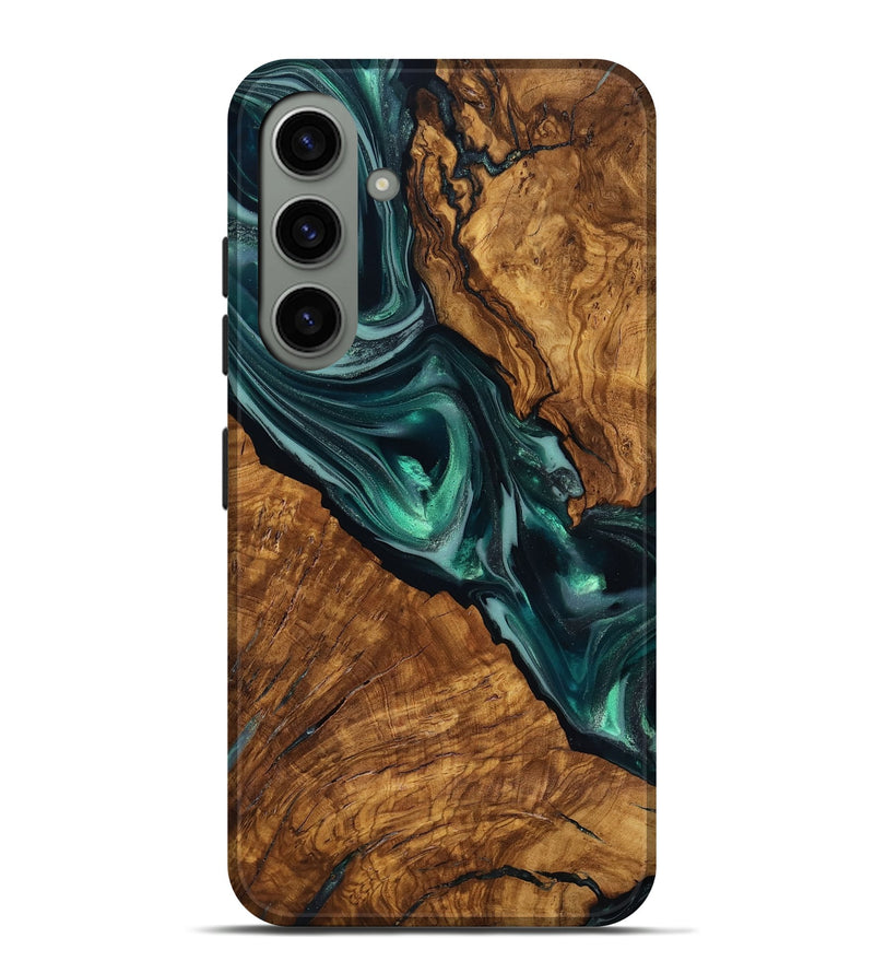 Galaxy S24 Plus Wood Live Edge Phone Case - Kala (Ancient Olive, 818756)