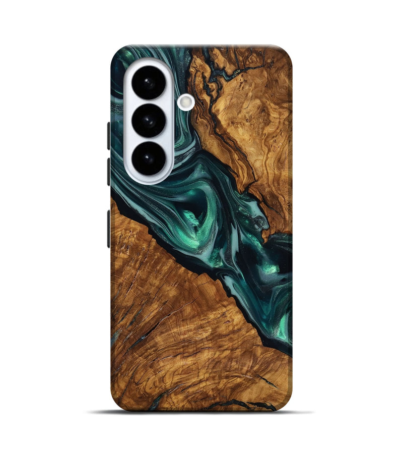 Galaxy S26 Wood Live Edge Phone Case - Kala (Ancient Olive, 818756)