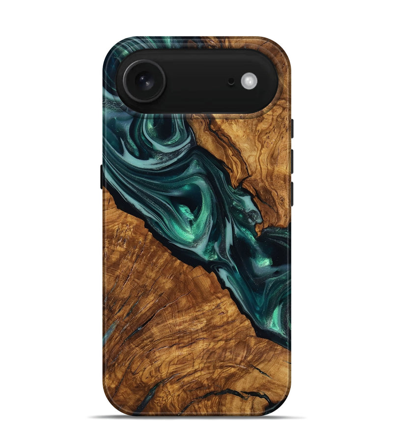 iPhone 17 Air Wood Live Edge Phone Case - Kala (Ancient Olive, 818756)