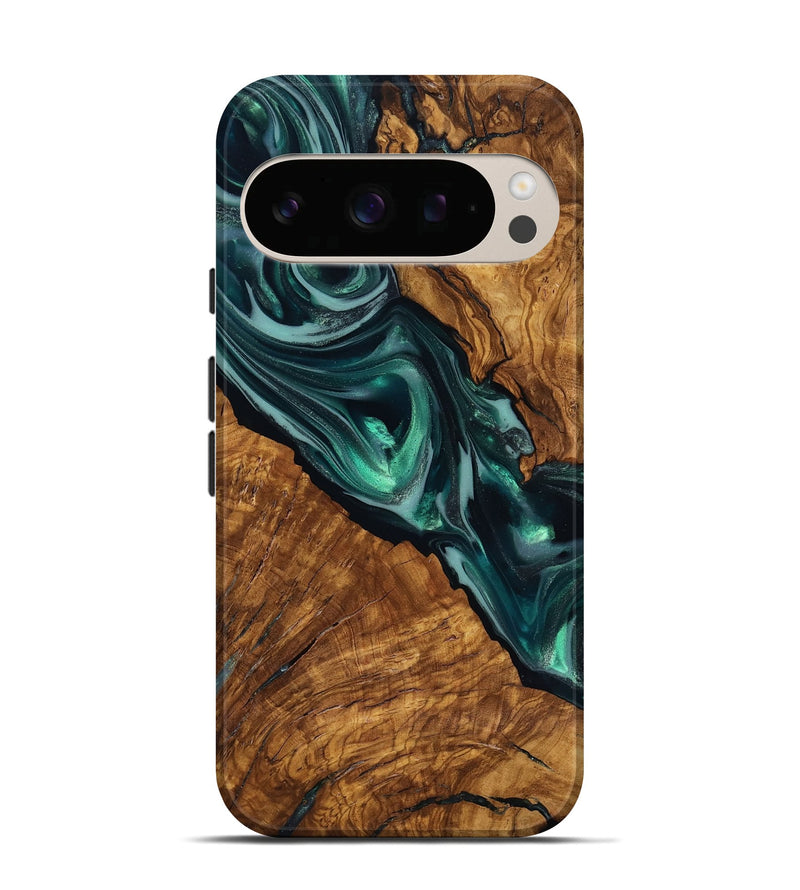 Pixel 10 Wood Live Edge Phone Case - Kala (Ancient Olive, 818756)