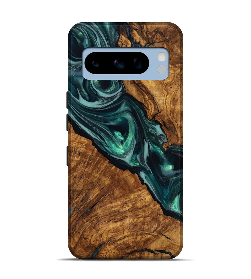 Pixel 8 Pro Wood Live Edge Phone Case - Kala (Ancient Olive, 818756)