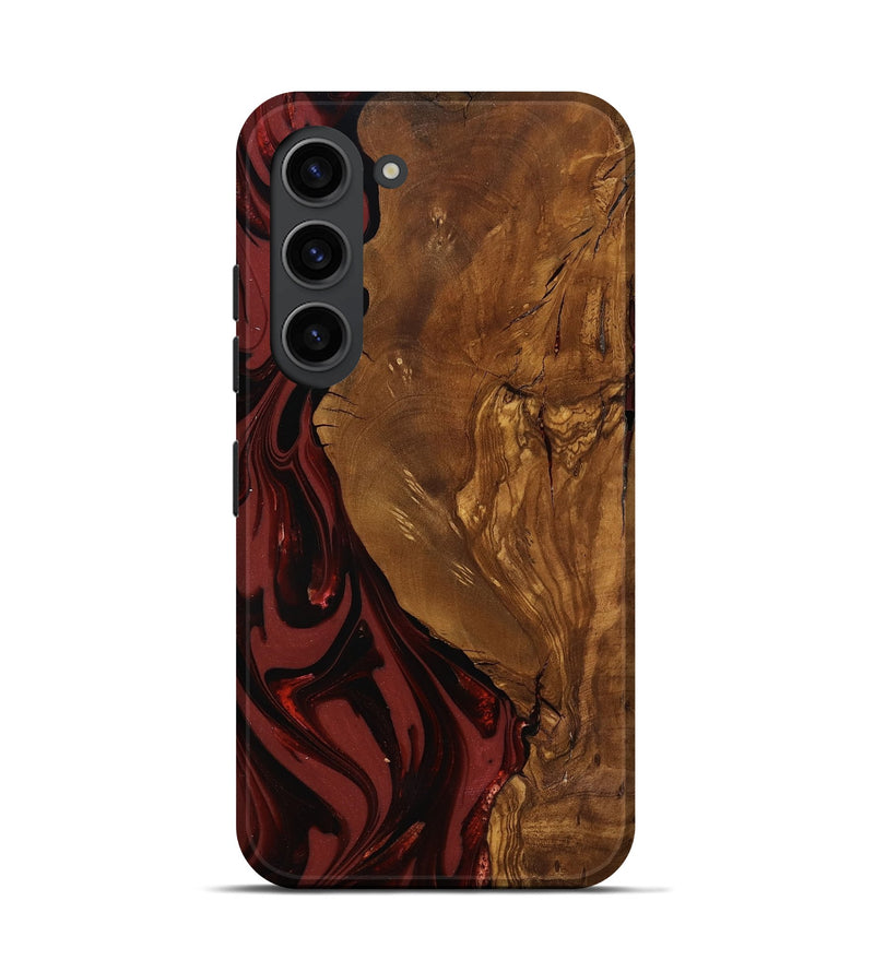 Galaxy S23 Wood Live Edge Phone Case - Sylas (Ancient Olive, 818757)
