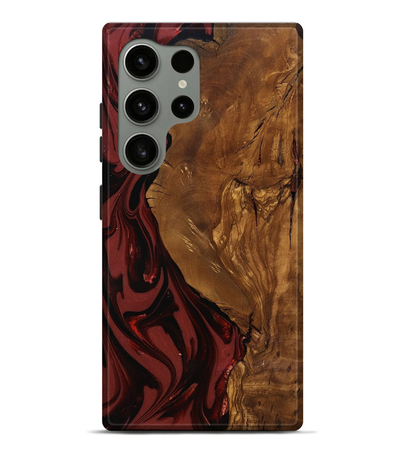 Galaxy S24 Ultra Wood Live Edge Phone Case - Sylas (Ancient Olive, 818757)