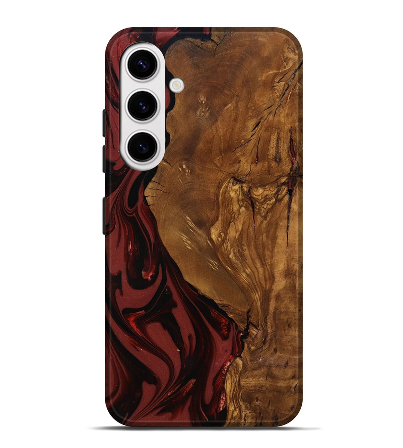 Galaxy S25 Plus Wood Live Edge Phone Case - Sylas (Ancient Olive, 818757)