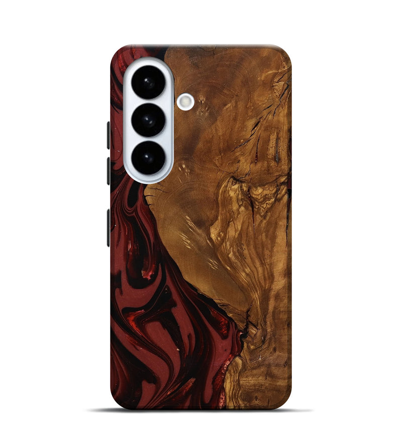 Galaxy S26 Wood Live Edge Phone Case - Sylas (Ancient Olive, 818757)
