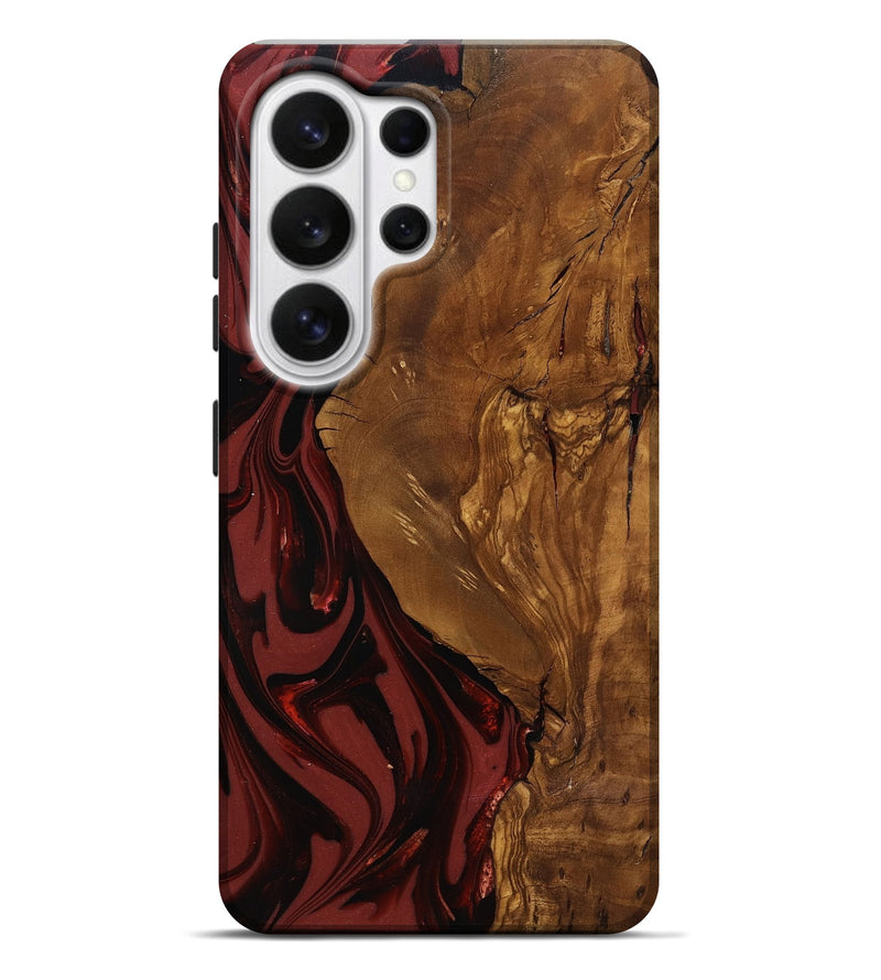 Galaxy S26 Ultra Wood Live Edge Phone Case - Sylas (Ancient Olive, 818757)