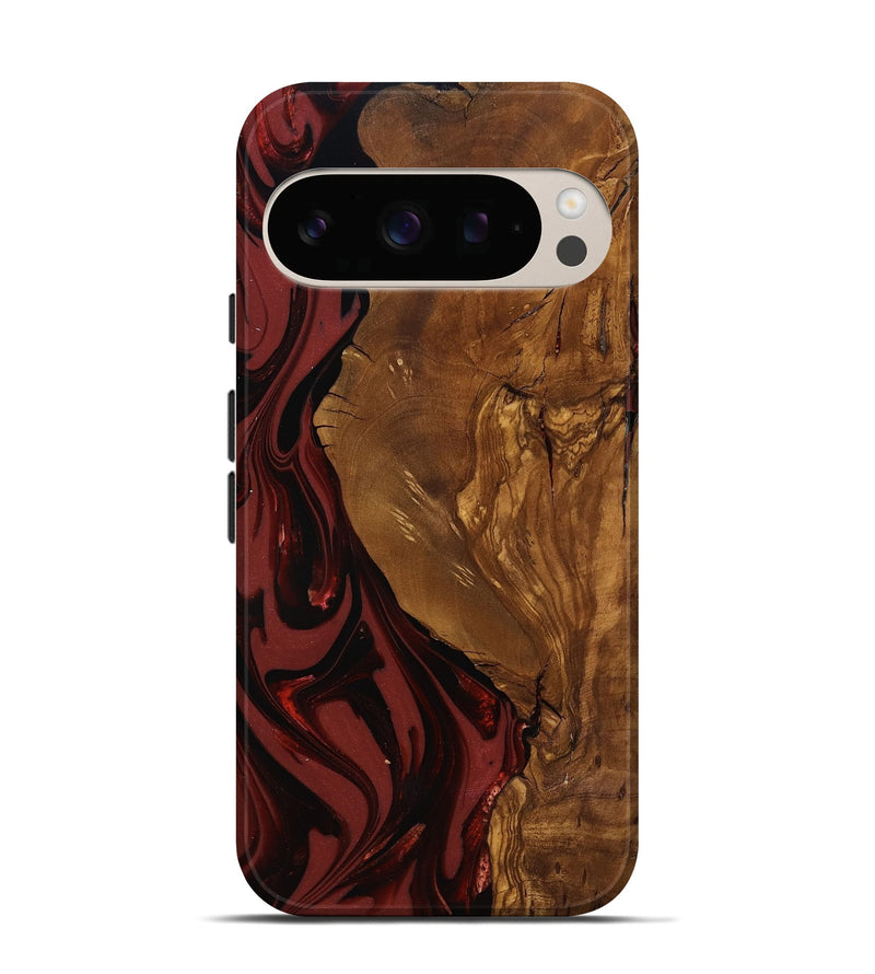 Pixel 10 Pro Wood Live Edge Phone Case - Sylas (Ancient Olive, 818757)