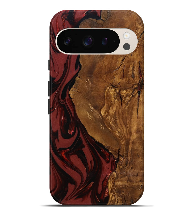 Pixel 9 Pro XL Wood Live Edge Phone Case - Sylas (Ancient Olive, 818757)