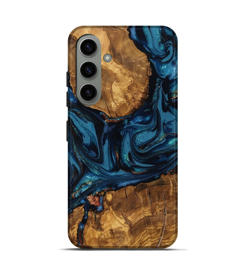 Galaxy S24 Wood Live Edge Phone Case - Elodie (Ancient Olive, 818758)