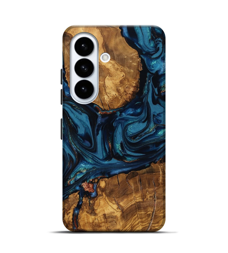 Galaxy S26 Wood Live Edge Phone Case - Elodie (Ancient Olive, 818758)