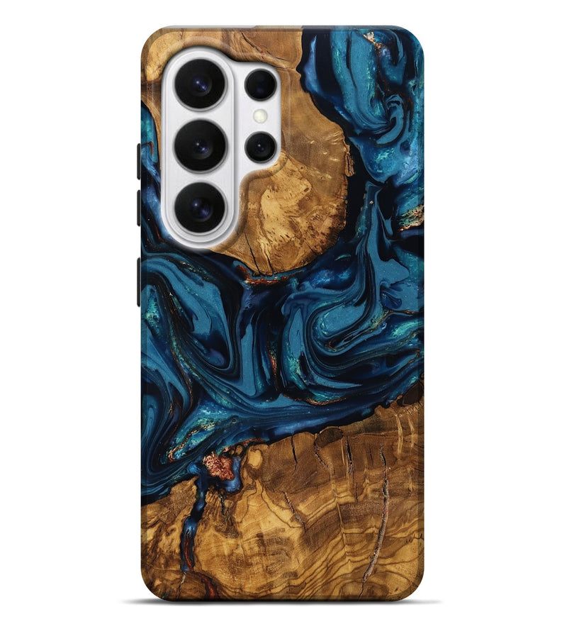 Galaxy S26 Ultra Wood Live Edge Phone Case - Elodie (Ancient Olive, 818758)