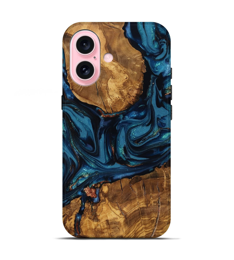 iPhone 17 Wood Live Edge Phone Case - Elodie (Ancient Olive, 818758)