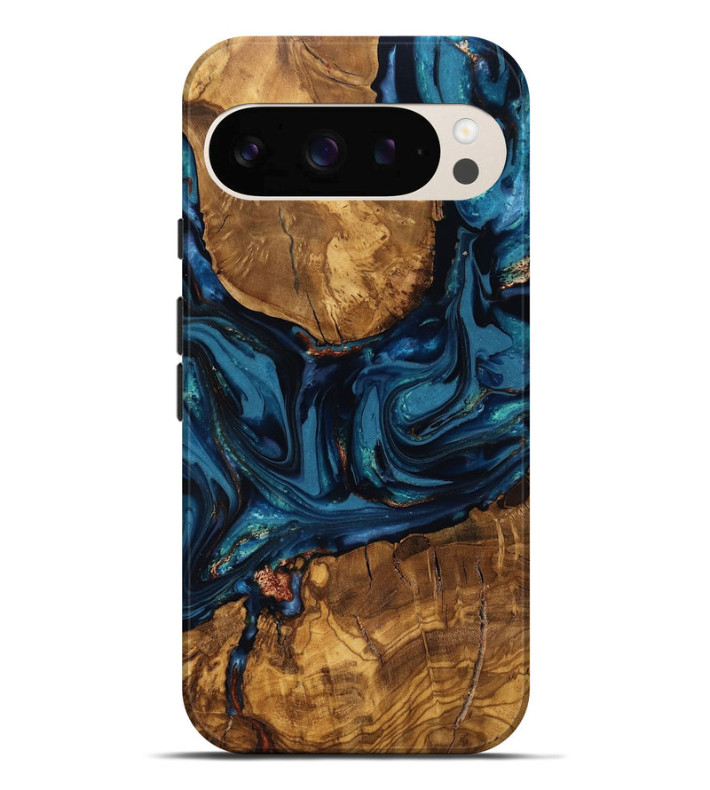 Pixel 10 Pro XL Wood Live Edge Phone Case - Elodie (Ancient Olive, 818758)