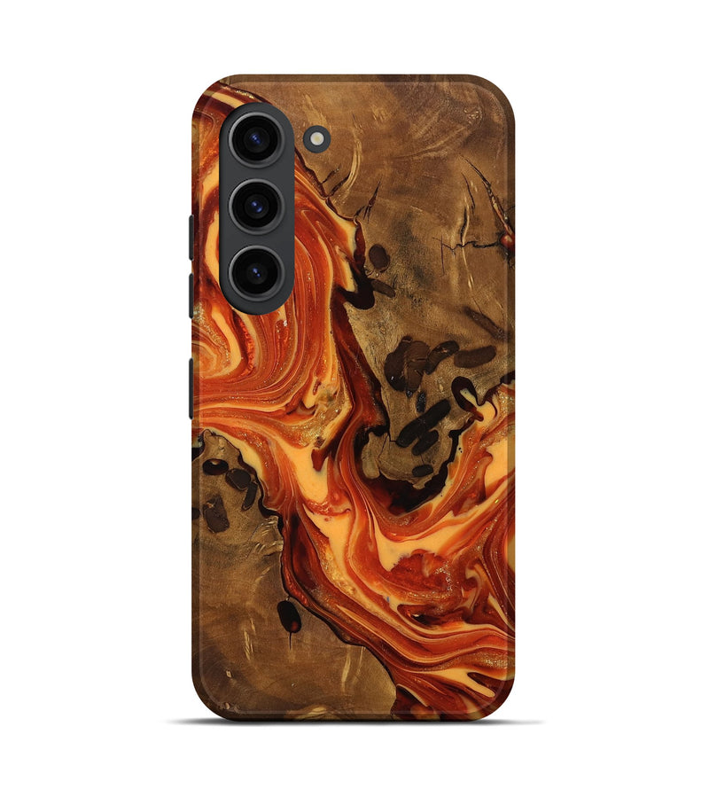Galaxy S23 Wood Live Edge Phone Case - Norah (Ancient Olive, 818759)