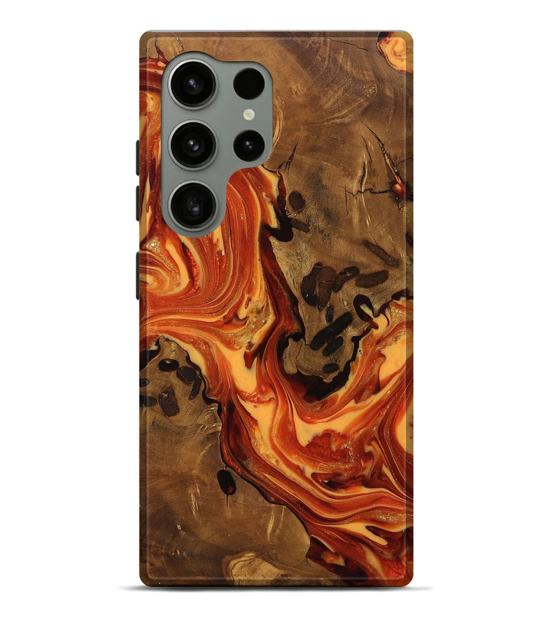 Galaxy S24 Ultra Wood Live Edge Phone Case - Norah (Ancient Olive, 818759)