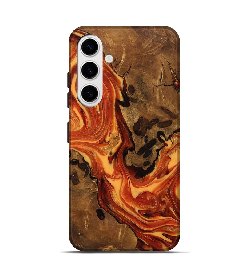 Galaxy S25 Wood Live Edge Phone Case - Norah (Ancient Olive, 818759)