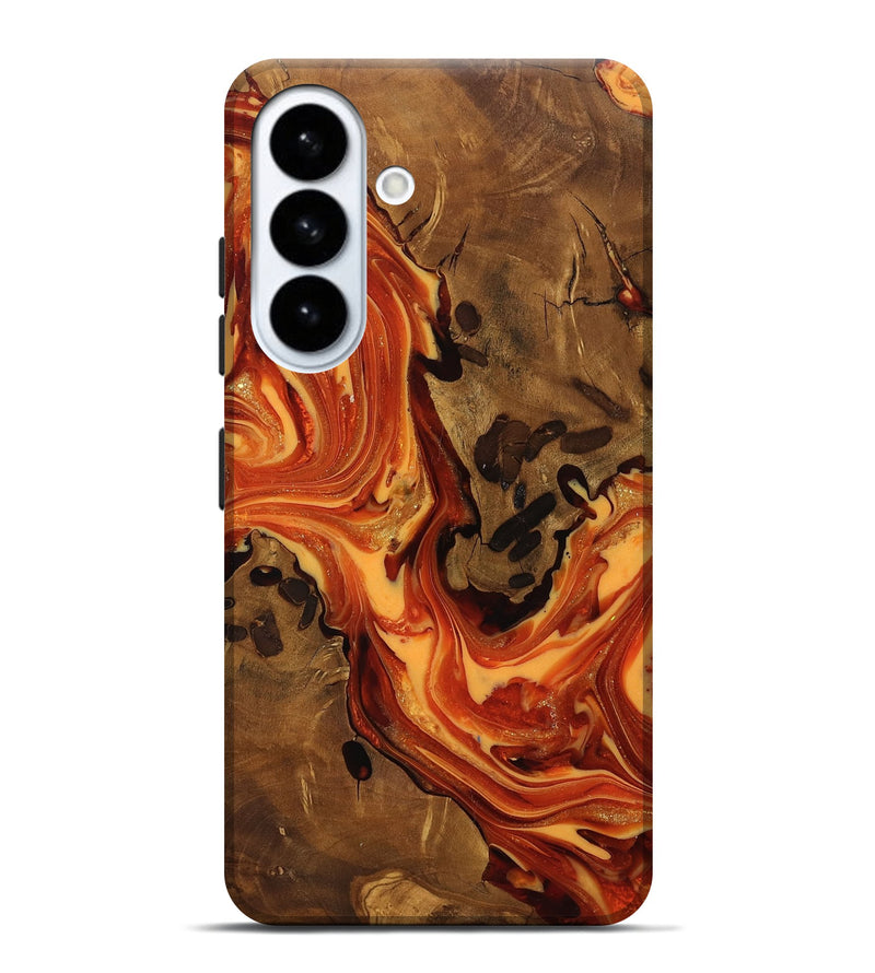 Galaxy S26 Plus Wood Live Edge Phone Case - Norah (Ancient Olive, 818759)