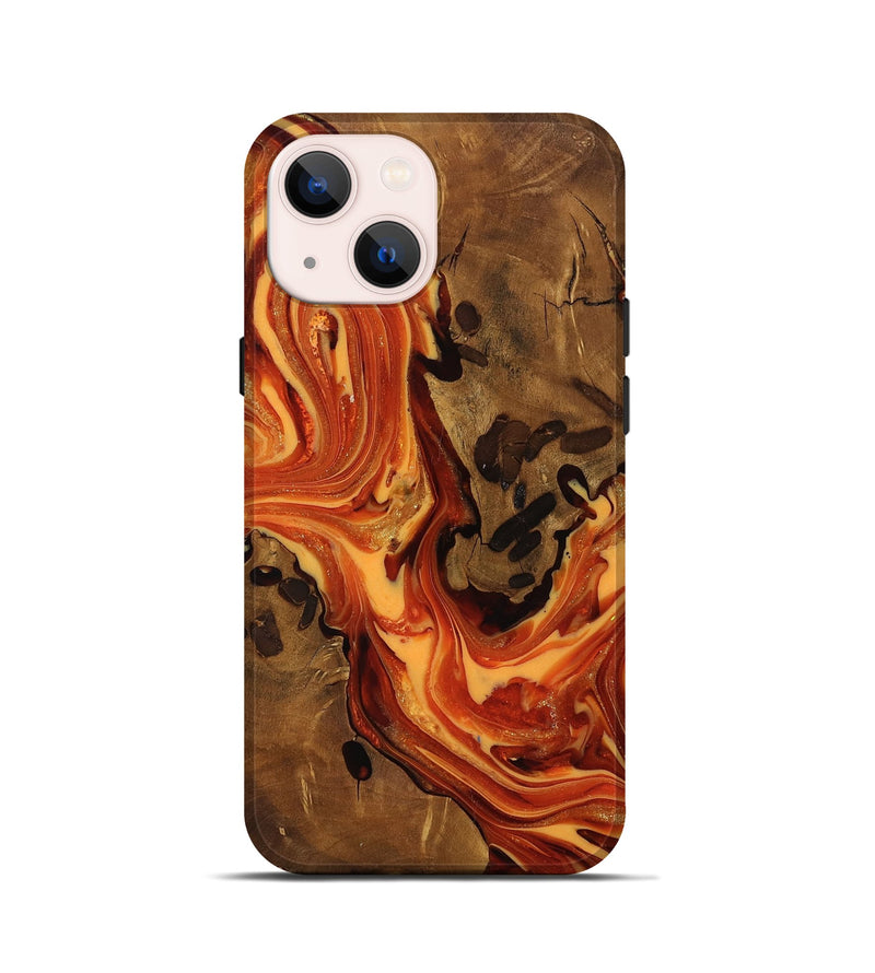 iPhone 13 mini Wood Live Edge Phone Case - Norah (Ancient Olive, 818759)