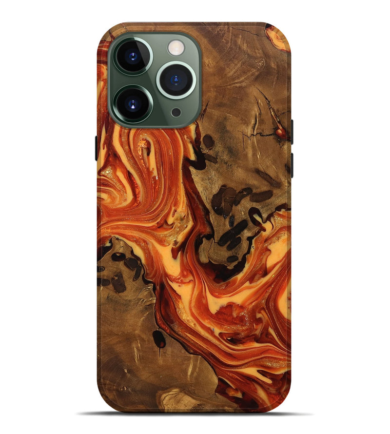 iPhone 13 Pro Max Wood Live Edge Phone Case - Norah (Ancient Olive, 818759)