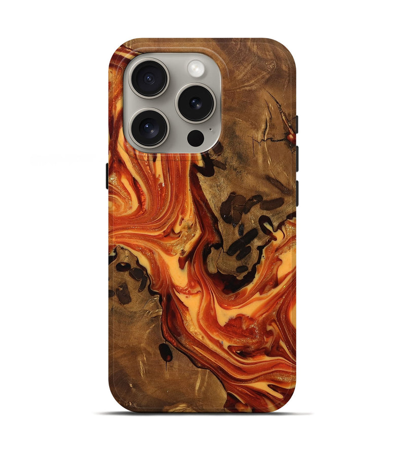 iPhone 16 Pro Wood Live Edge Phone Case - Norah (Ancient Olive, 818759)