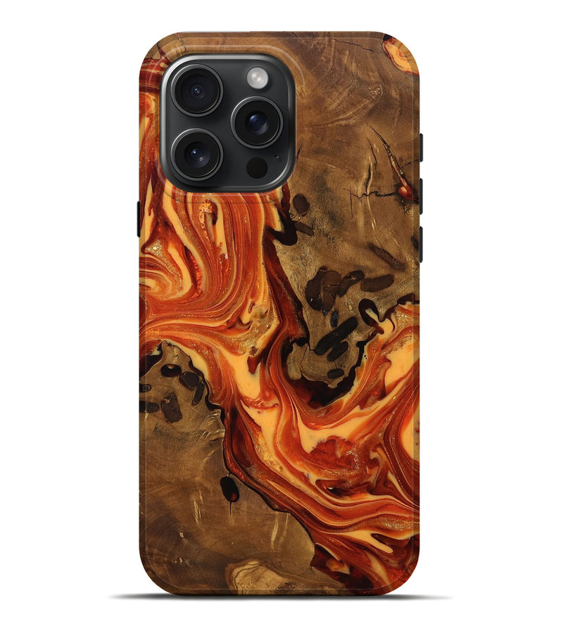 iPhone 16 Pro Max Wood Live Edge Phone Case - Norah (Ancient Olive, 818759)