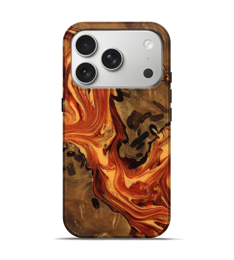 iPhone 17 Pro Wood Live Edge Phone Case - Norah (Ancient Olive, 818759)