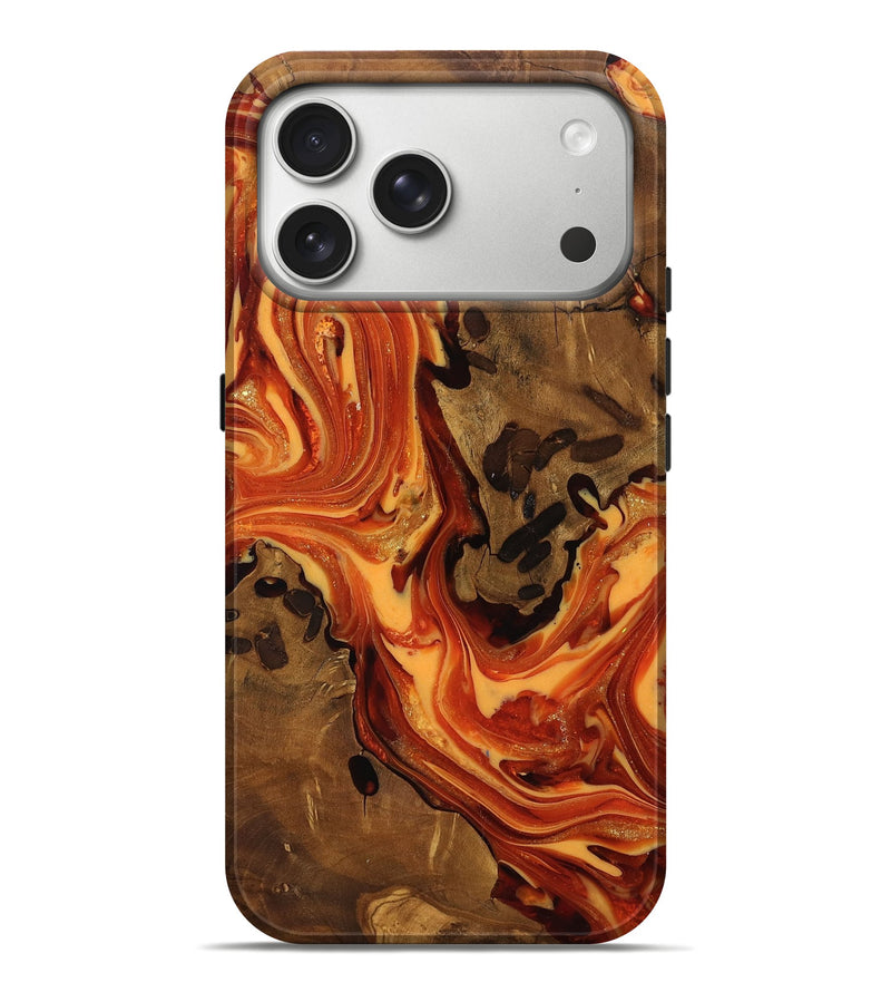 iPhone 17 Pro Max Wood Live Edge Phone Case - Norah (Ancient Olive, 818759)