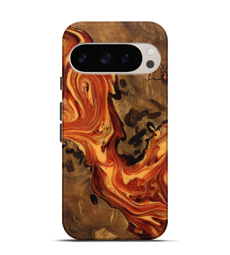 Pixel 9 Pro Wood Live Edge Phone Case - Norah (Ancient Olive, 818759)