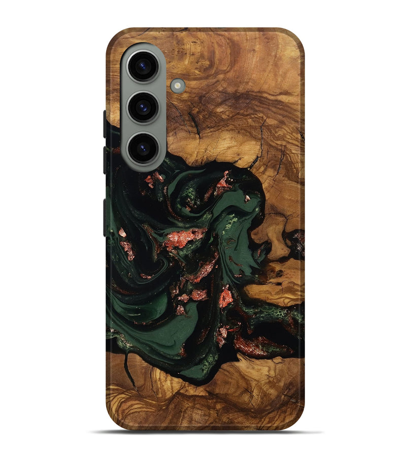 Galaxy S24 Plus Wood Live Edge Phone Case - Cora (Ancient Olive, 818760)