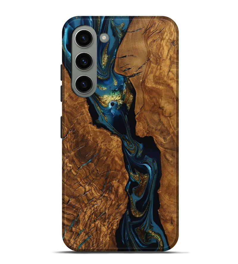Galaxy S23 Plus Wood Live Edge Phone Case - Elio (Ancient Olive, 818761)