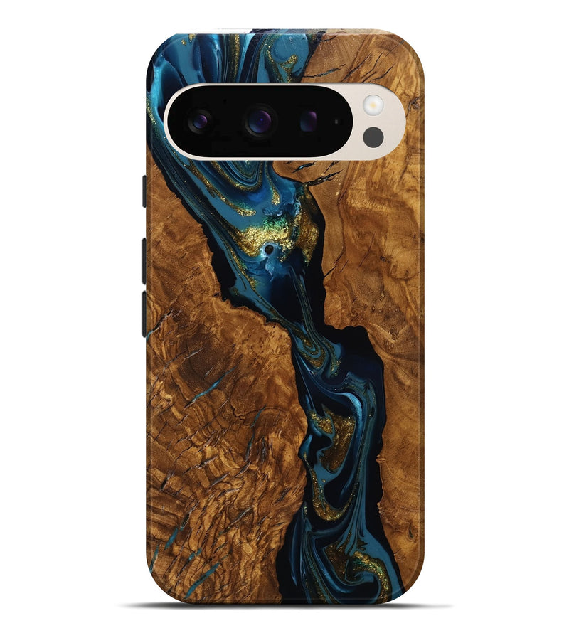 Pixel 10 Pro XL Wood Live Edge Phone Case - Elio (Ancient Olive, 818761)