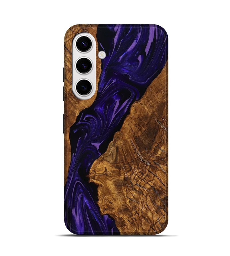 Galaxy S25 Wood Live Edge Phone Case - Selene (Ancient Olive, 818762)