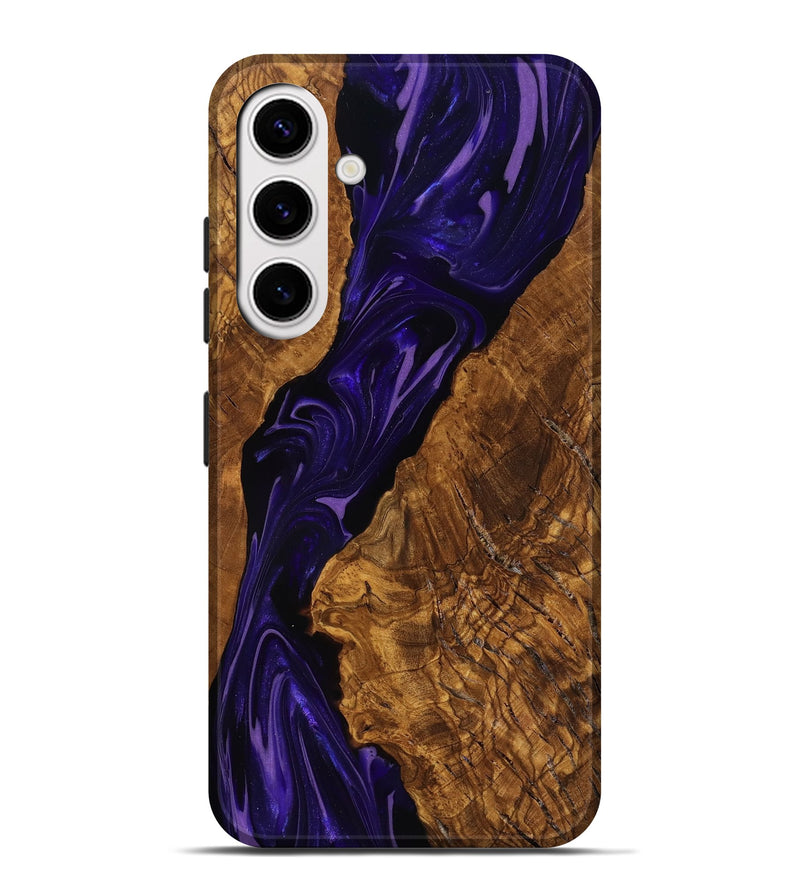 Galaxy S25 Plus Wood Live Edge Phone Case - Selene (Ancient Olive, 818762)