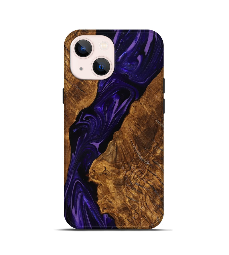 iPhone 13 mini Wood Live Edge Phone Case - Selene (Ancient Olive, 818762)