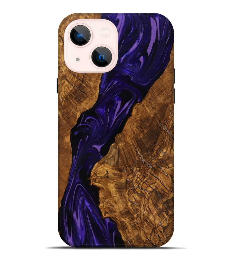 iPhone 14 Plus Wood Live Edge Phone Case - Selene (Ancient Olive, 818762)