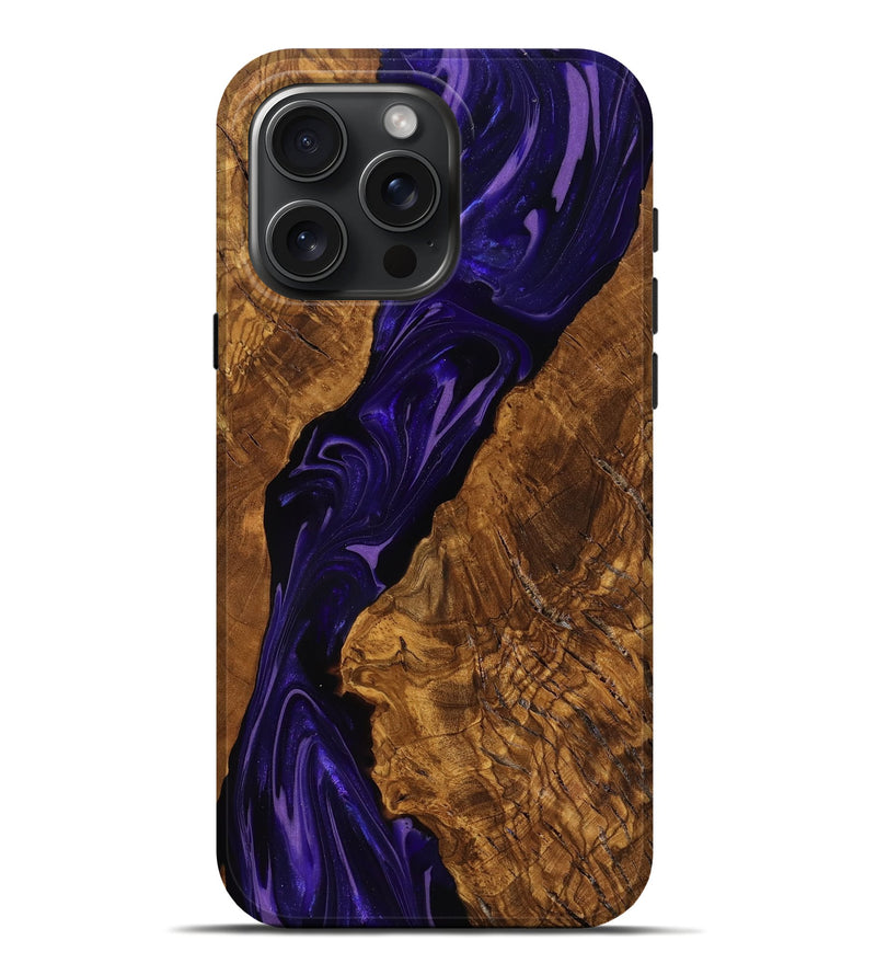 iPhone 16 Pro Max Wood Live Edge Phone Case - Selene (Ancient Olive, 818762)