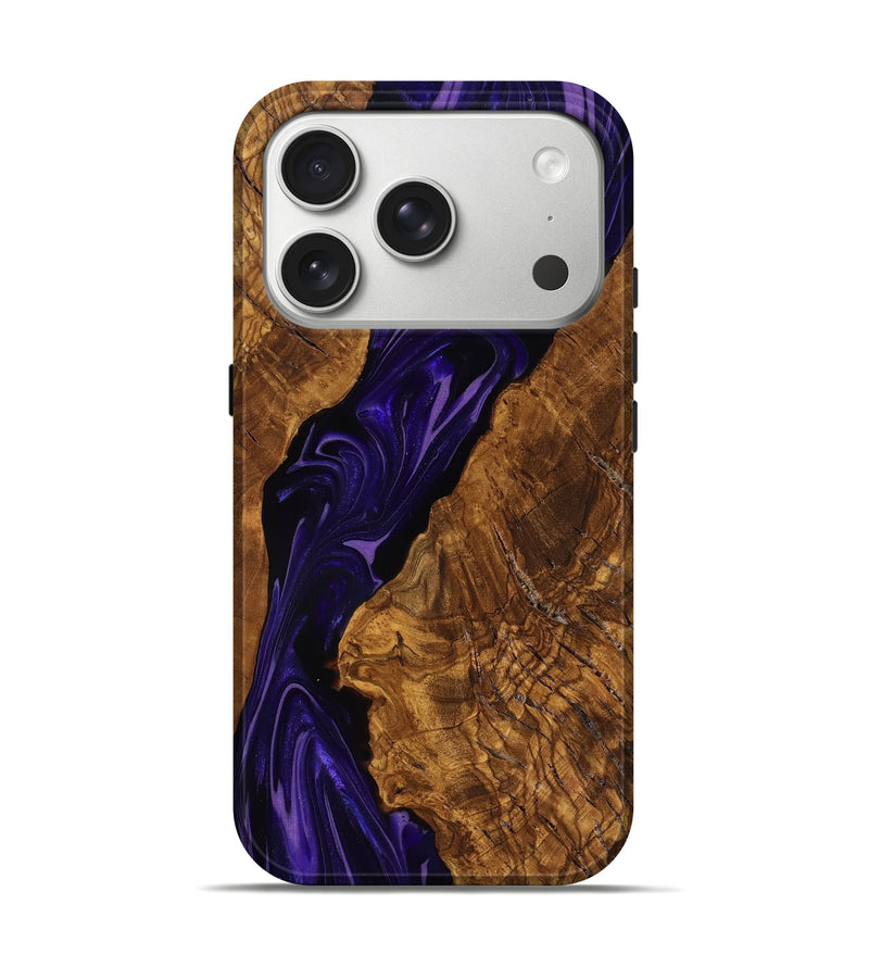 iPhone 17 Pro Wood Live Edge Phone Case - Selene (Ancient Olive, 818762)