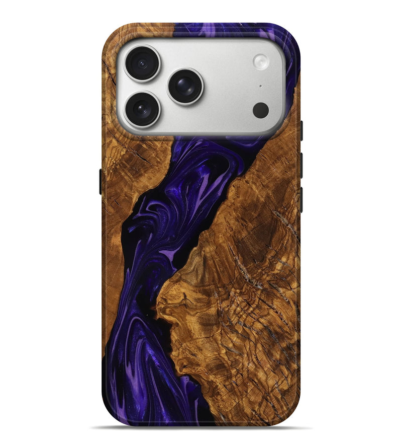 iPhone 17 Pro Max Wood Live Edge Phone Case - Selene (Ancient Olive, 818762)