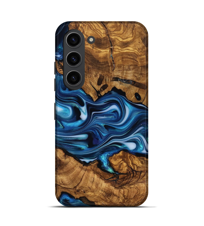 Galaxy S23 Wood Live Edge Phone Case - Reva (Ancient Olive, 818763)