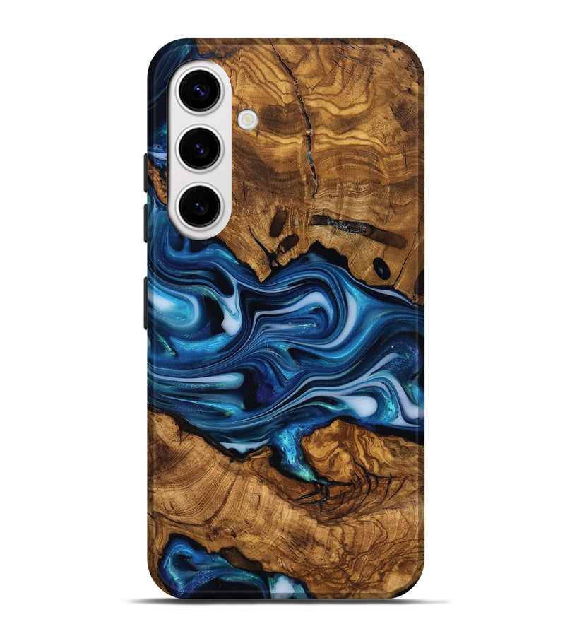 Galaxy S25 Plus Wood Live Edge Phone Case - Reva (Ancient Olive, 818763)