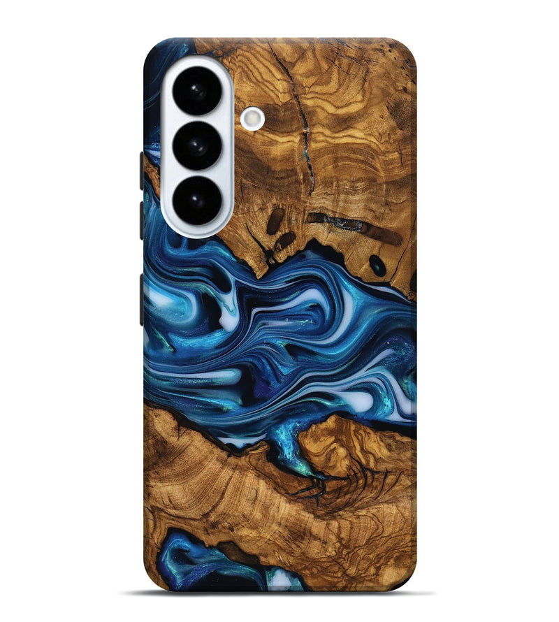 Galaxy S26 Plus Wood Live Edge Phone Case - Reva (Ancient Olive, 818763)