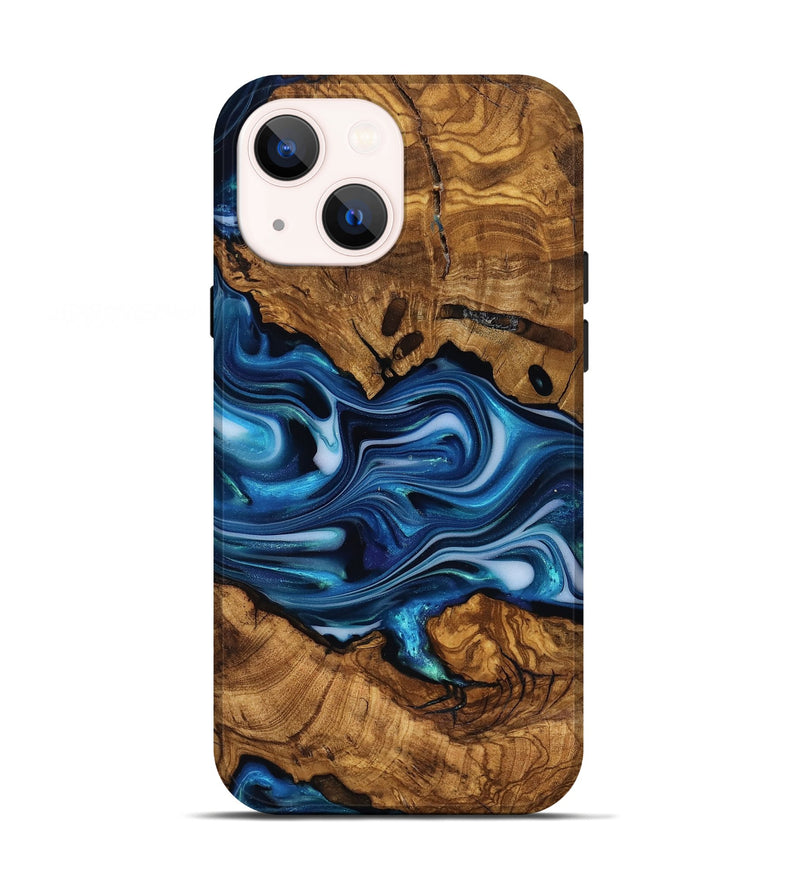iPhone 13 Wood Live Edge Phone Case - Reva (Ancient Olive, 818763)