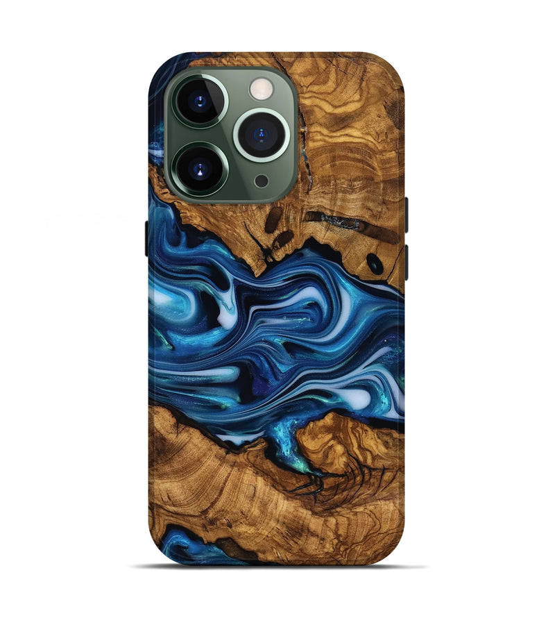 iPhone 13 Pro Wood Live Edge Phone Case - Reva (Ancient Olive, 818763)