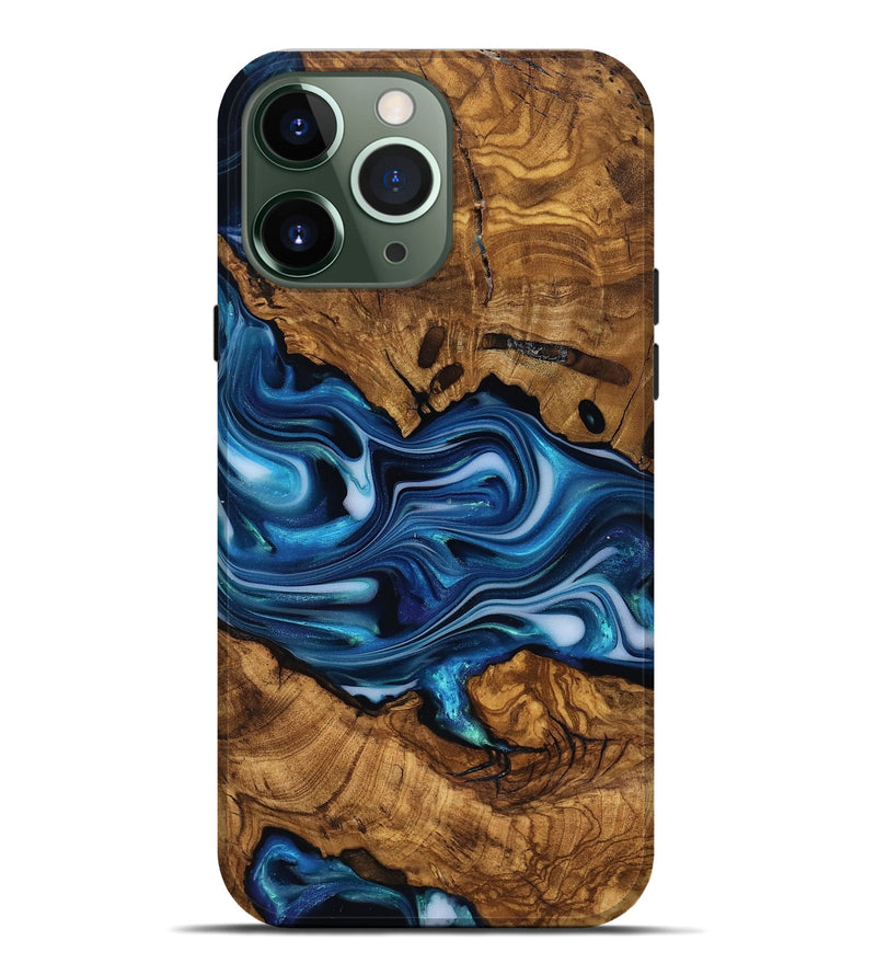 iPhone 13 Pro Max Wood Live Edge Phone Case - Reva (Ancient Olive, 818763)